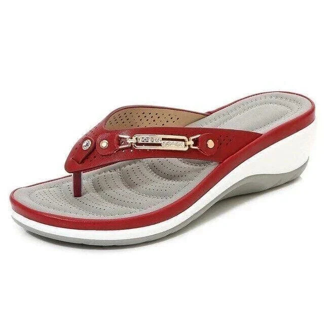 Hatty - mjukt vadderade flip-flop sandaler