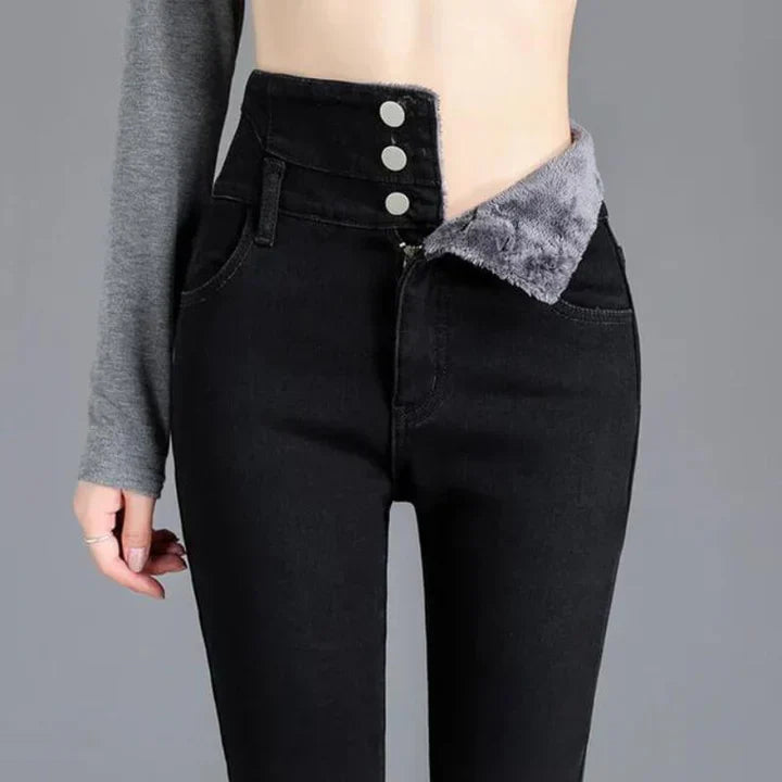 Jasmine - skinny jeans gjorda av fleece