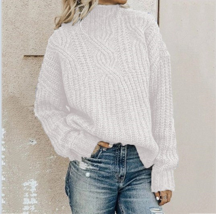 Amanda | oversize tröja med turtleneck