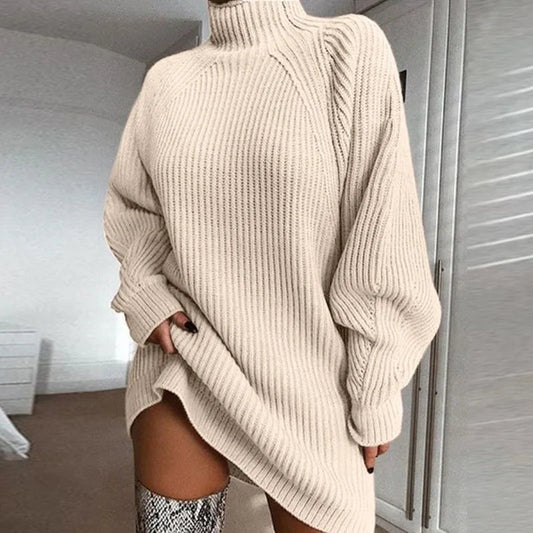 Pamela – bekväm klänning med turtleneck