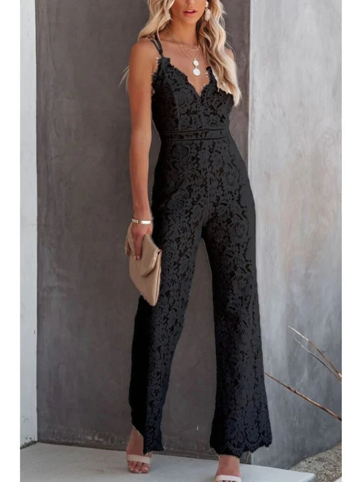 Ernestina | elegant jumpsuit med v-ringning