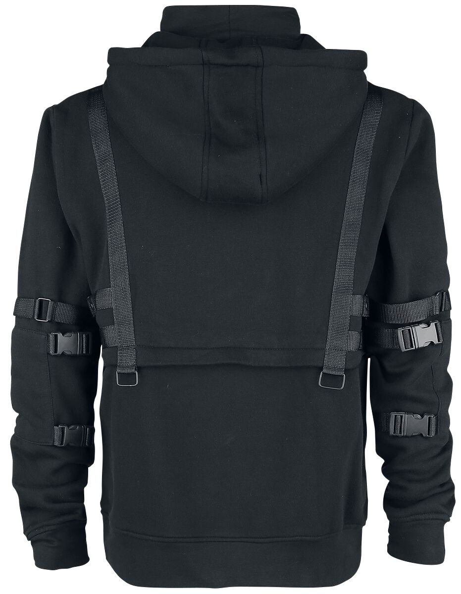 Christopher - gotisk svart hoodie