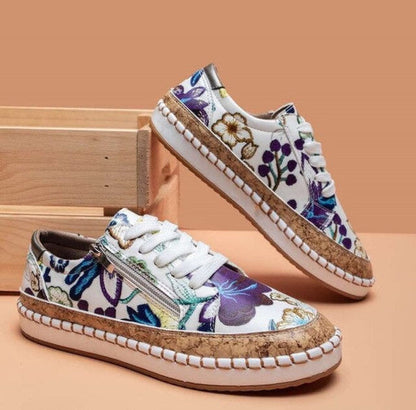 Santorin i flower sneaker trend för säsongen