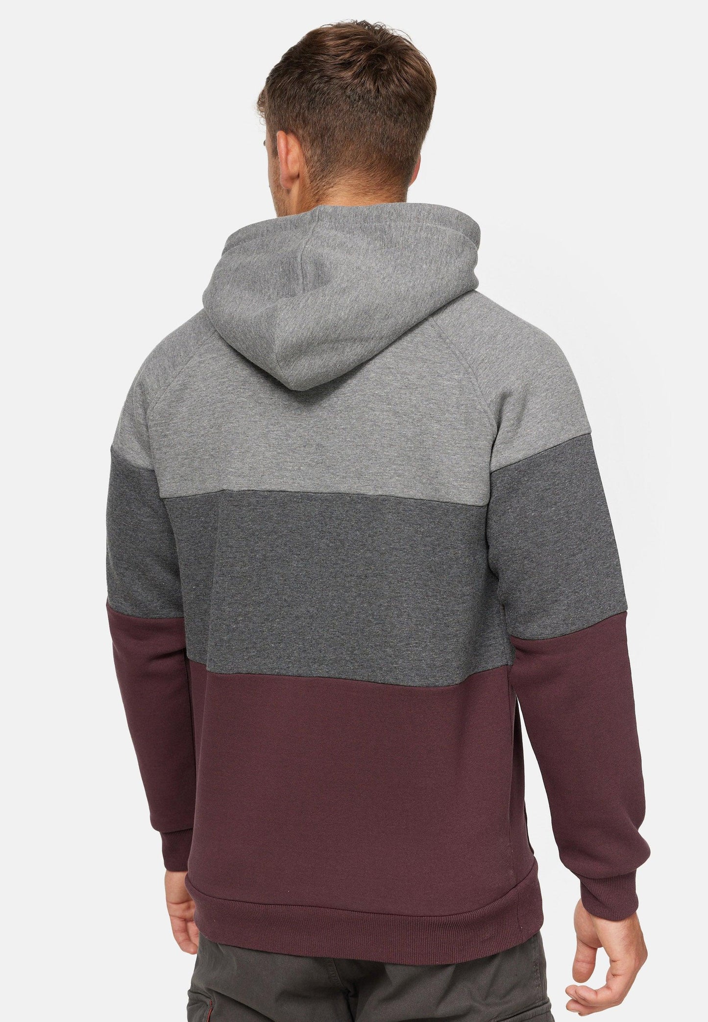 Indicode Herren Donta Sweatshirt mit Kapuze 3-farbig - INDICODE