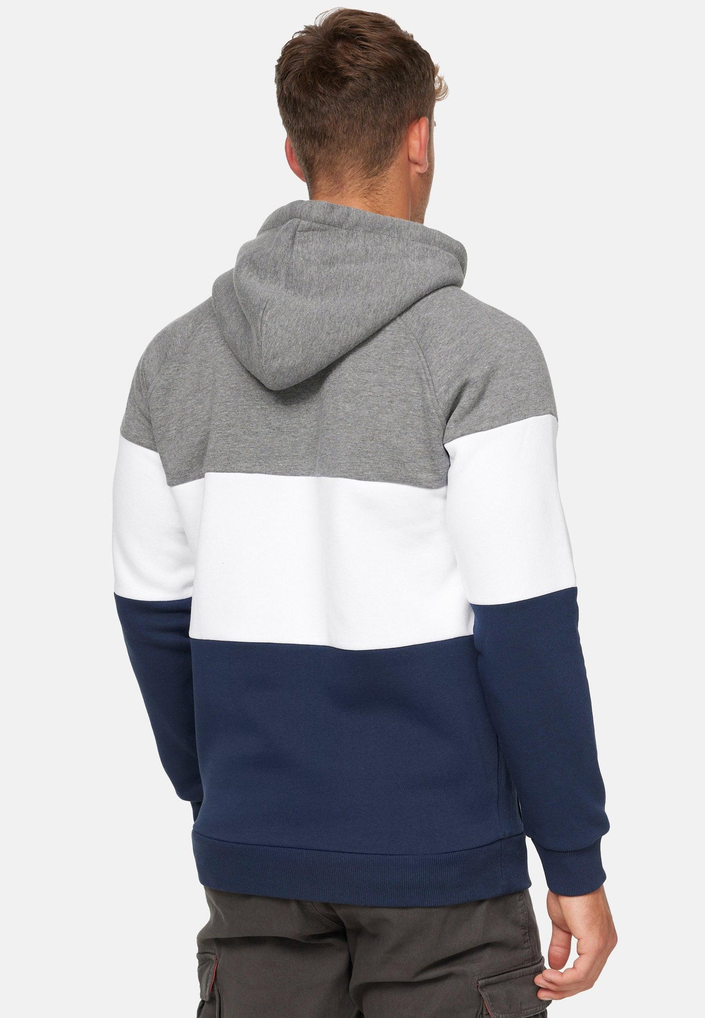 Indicode Herren Donta Sweatshirt mit Kapuze 3-farbig - INDICODE