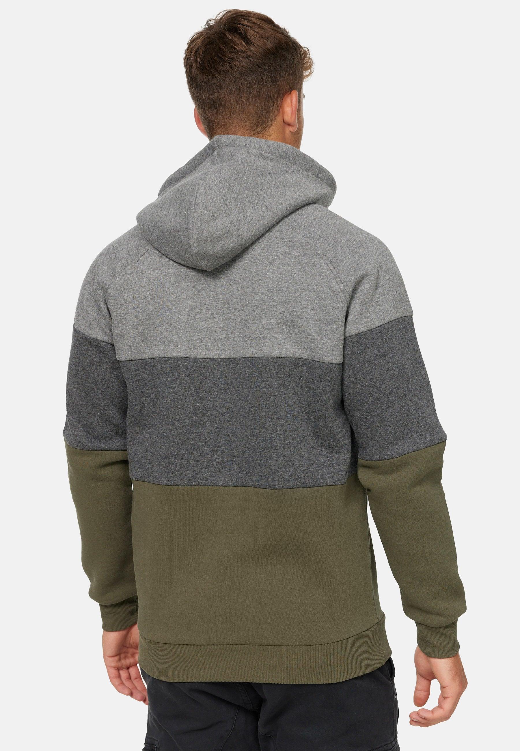 Indicode Herren Donta Sweatshirt mit Kapuze 3-farbig - INDICODE