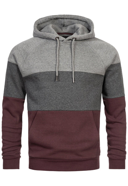 Indicode Herren Donta Sweatshirt mit Kapuze 3-farbig - INDICODE