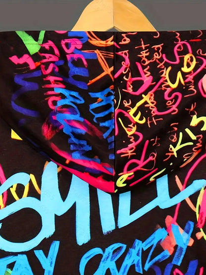 Hugo graffiti hoodie