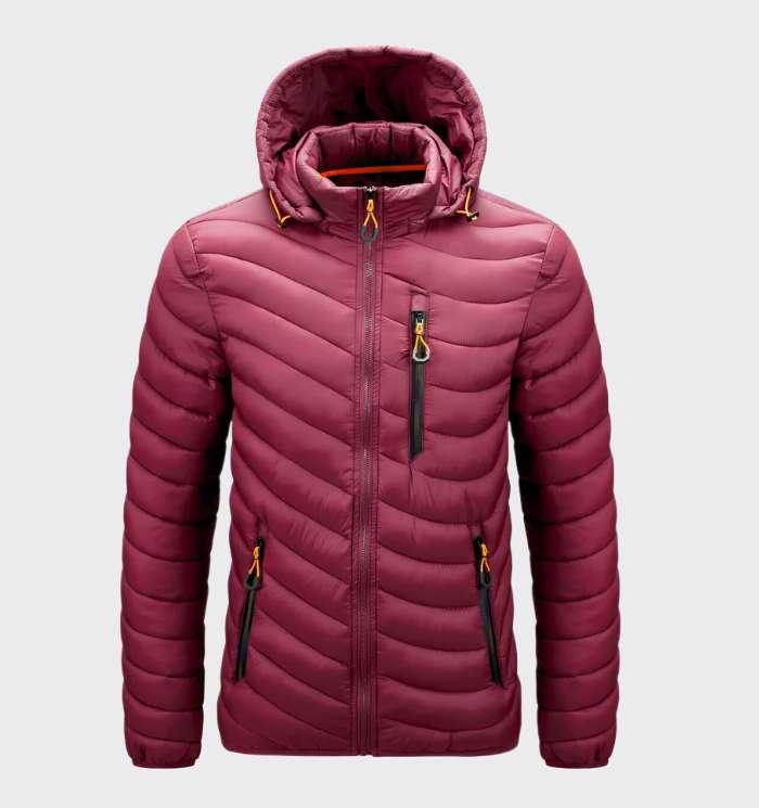 Cole - warme, slim-fit waterdichte winterjas met capuchon, zakken en ritssluiting - Miller-Mode