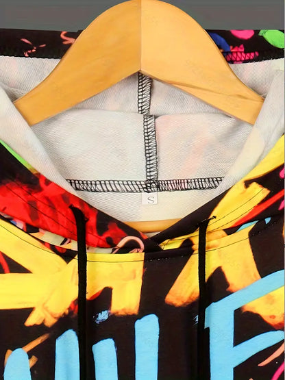 Hugo graffiti hoodie