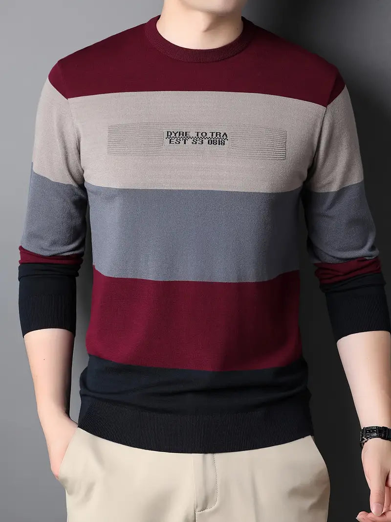 Ryan – casual color block tröja