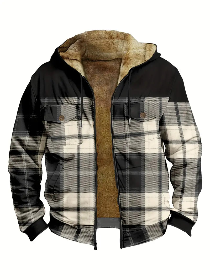 Kenneth - herren-etno-vinter-hoodie