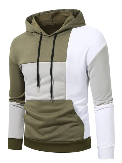 Joshua color block hoodie för män