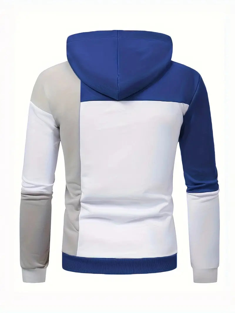 Joshua color block hoodie för män