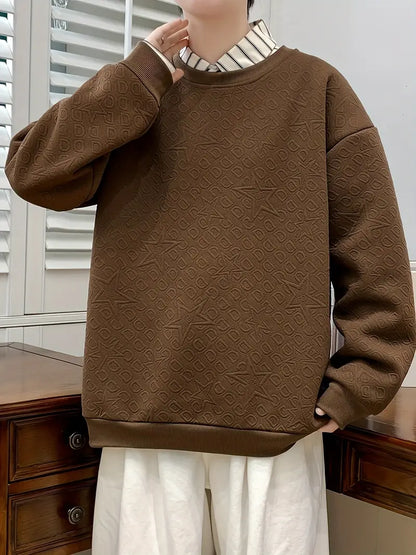 Alexander – casual sweatshirt med rund hals för män