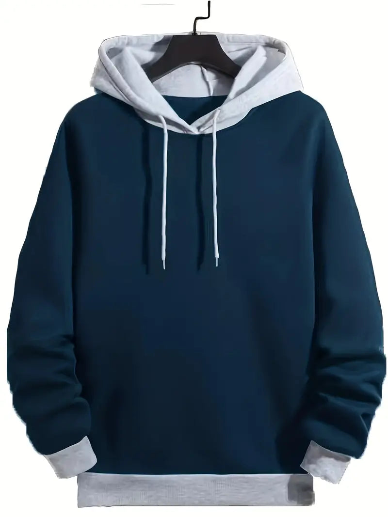 William retro färgblock hoodie