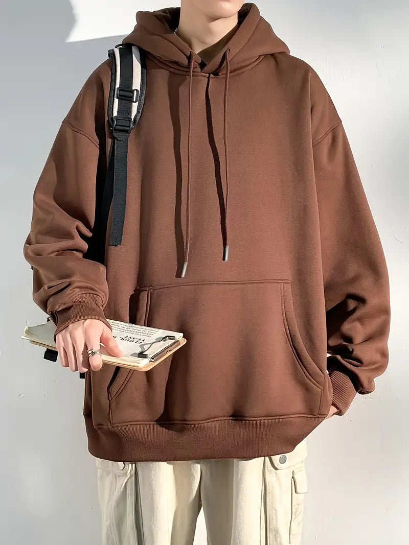 David – enkel casual hoodie för män