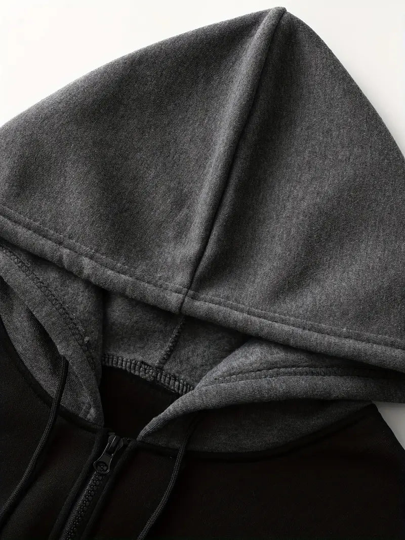 Charles – kontrast hoodie för män