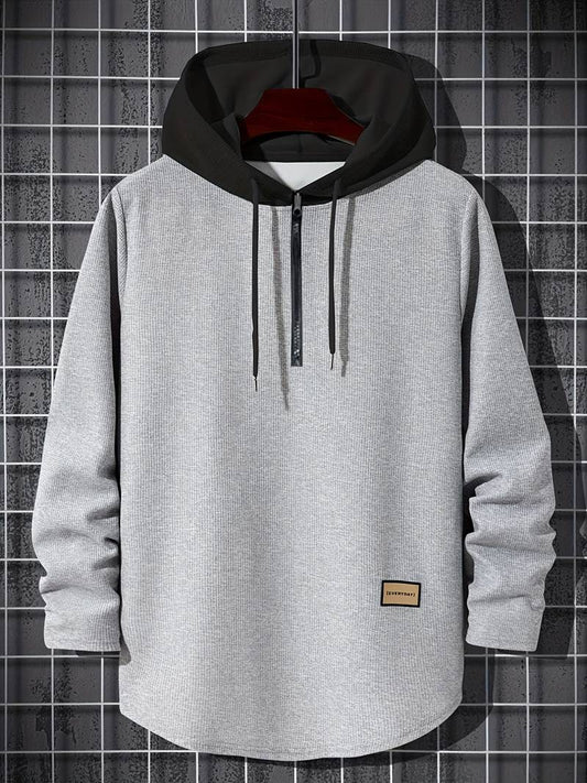 William color block hoodie för män