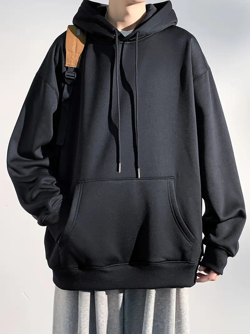 David – enkel casual hoodie för män