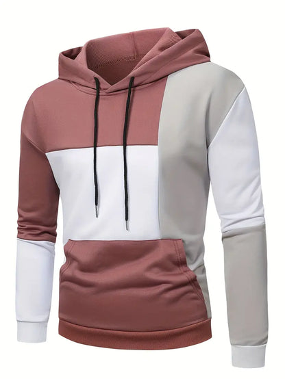 Joshua color block hoodie för män