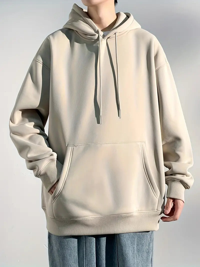 David – enkel casual hoodie för män