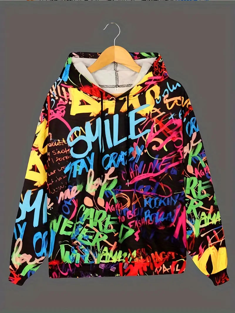 Hugo graffiti hoodie